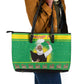 Afro Ethiopia Christmas Leather Tote Bag Melkam Gena Yegena Abat