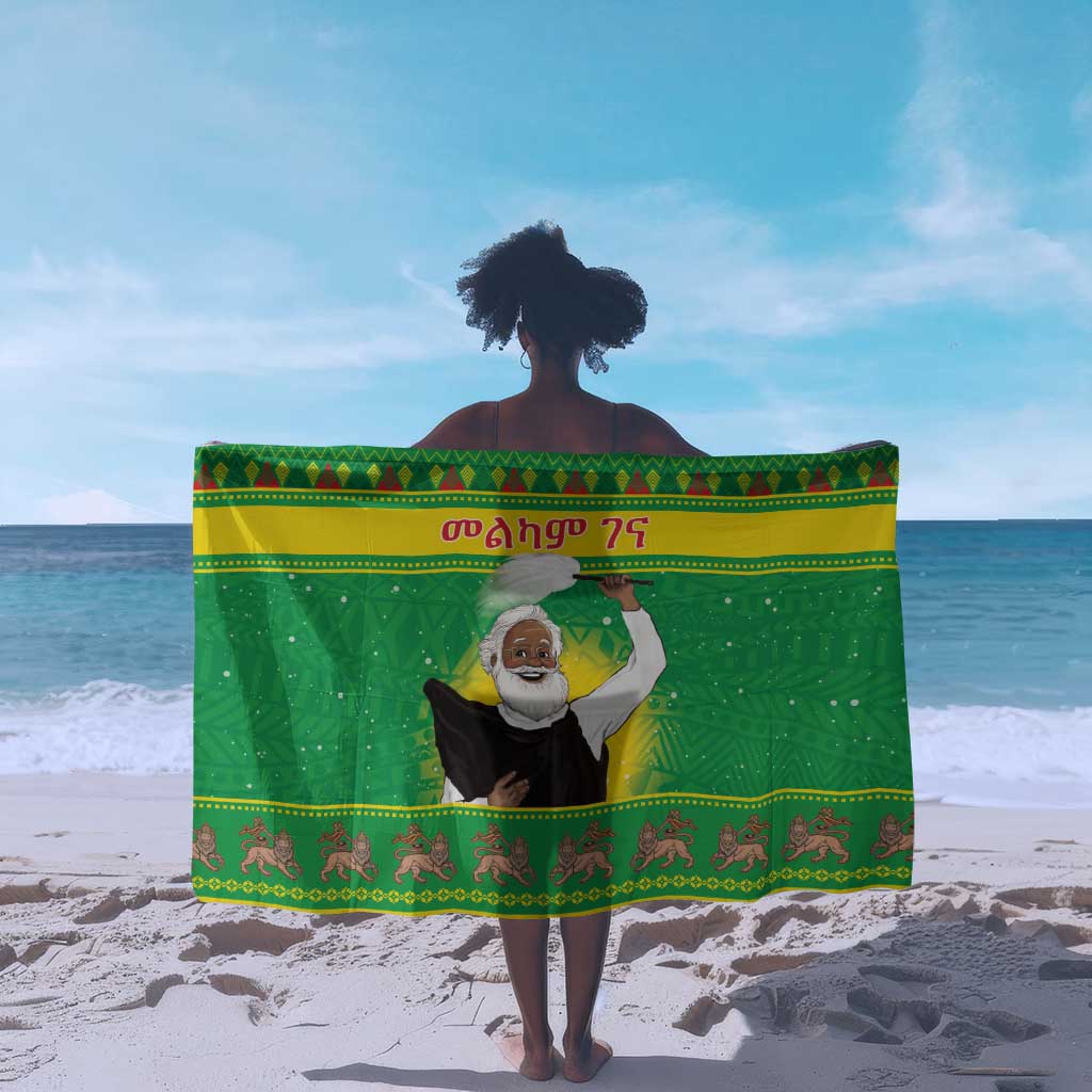Afro Ethiopia Christmas Sarong Melkam Gena Yegena Abat