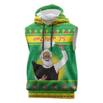 Afro Ethiopia Christmas Sleeveless Hoodie Melkam Gena Yegena Abat - African Pride