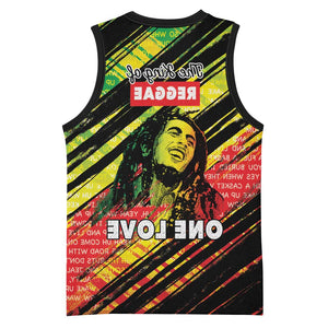 Reggae Legend Basketball Jersey Love The Life You Live Live The Life You Love - African Pride