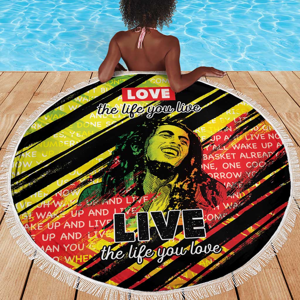 Reggae Legend Beach Blanket Love The Life You Live Live The Life You Love