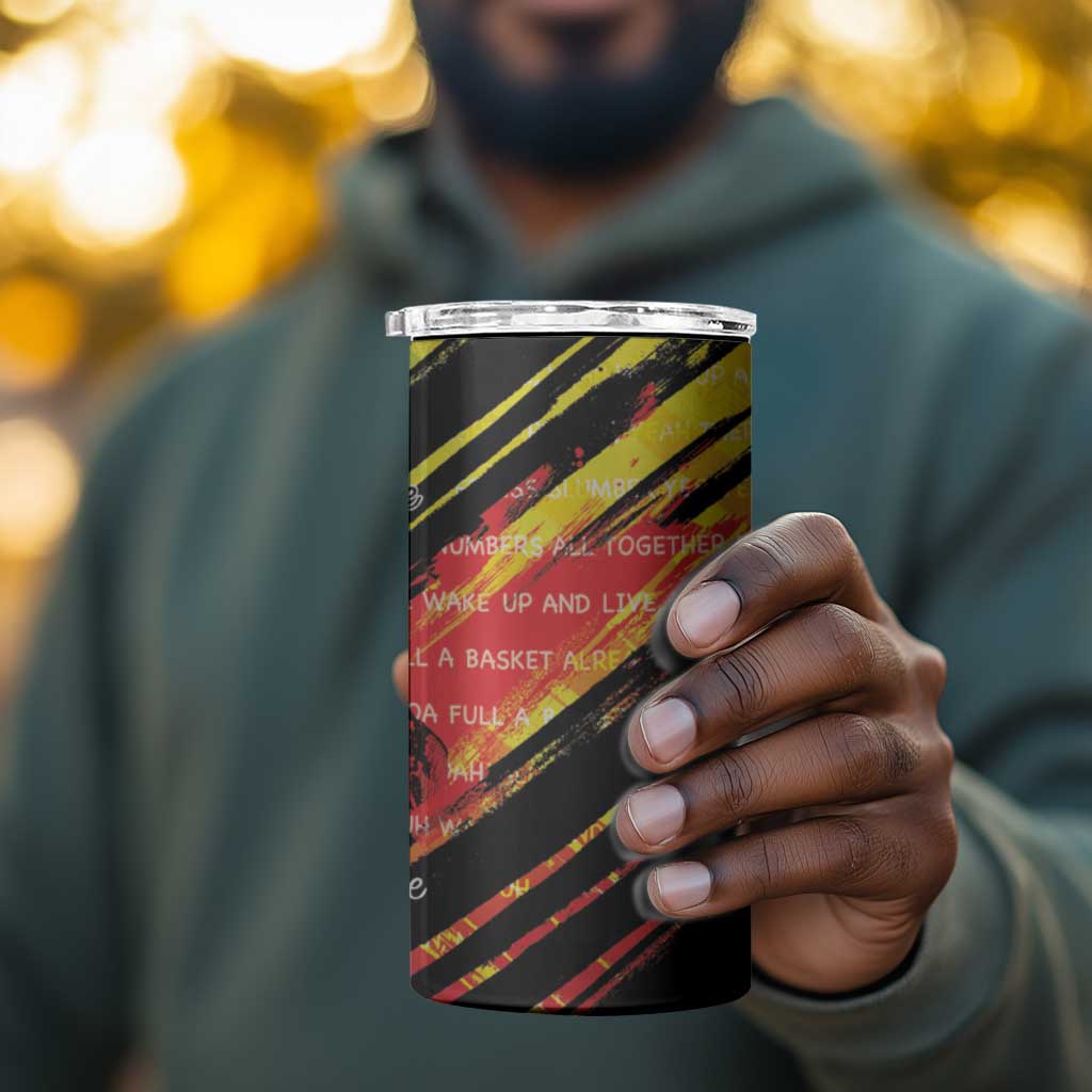 Reggae Legend 4 in 1 Can Cooler Tumbler Love The Life You Live Live The Life You Love