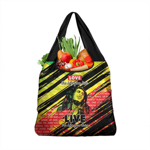 Reggae Legend Grocery Bag Love The Life You Live Live The Life You Love