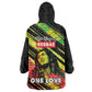 Reggae Legend Kid Wearable Blanket Hoodie Love The Life You Live Live The Life You Love