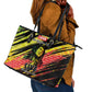 Reggae Legend Leather Tote Bag Love The Life You Live Live The Life You Love