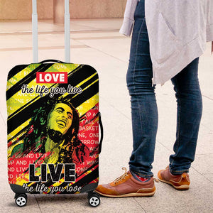 Reggae Legend Luggage Cover Love The Life You Live Live The Life You Love