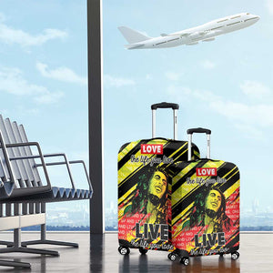 Reggae Legend Luggage Cover Love The Life You Live Live The Life You Love