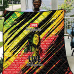 Reggae Legend Quilt Love The Life You Live Live The Life You Love