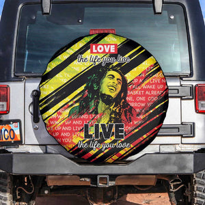 Reggae Legend Spare Tire Cover Love The Life You Live Live The Life You Love