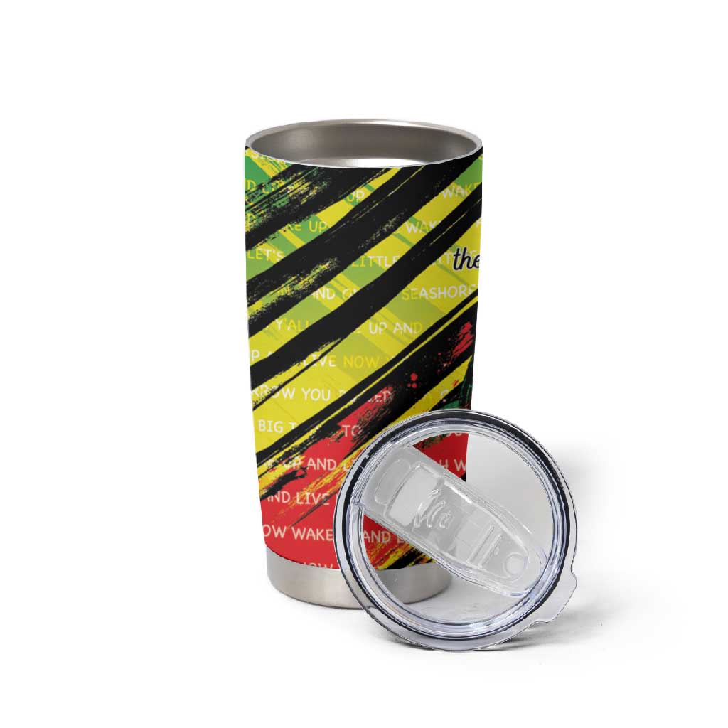Reggae Legend Tumbler Cup Love The Life You Live Live The Life You Love