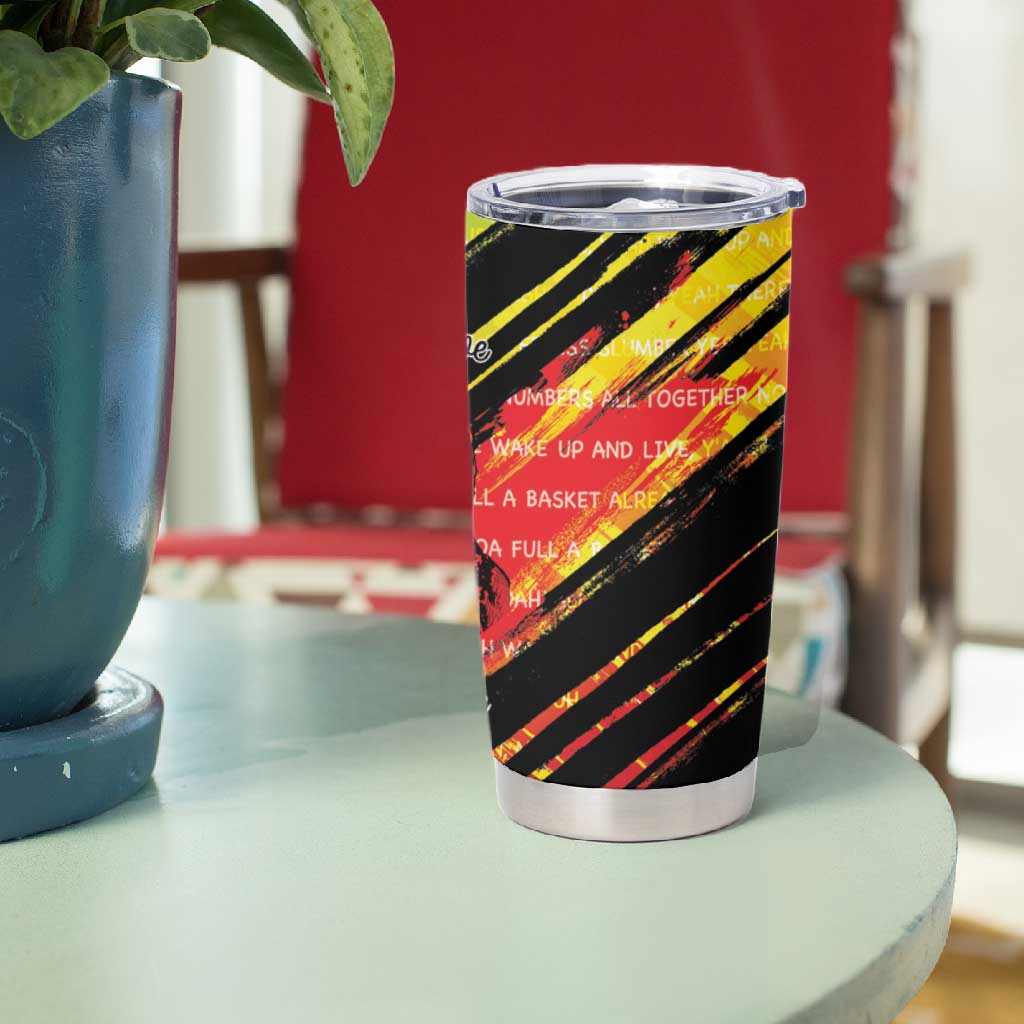 Reggae Legend Tumbler Cup Love The Life You Live Live The Life You Love
