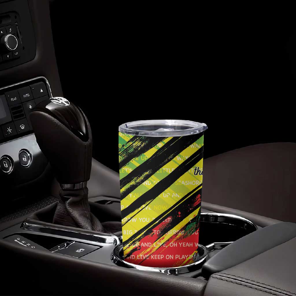 Reggae Legend Tumbler Cup Love The Life You Live Live The Life You Love