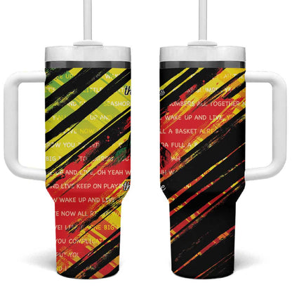 Reggae Legend Tumbler With Handle Love The Life You Live Live The Life You Love