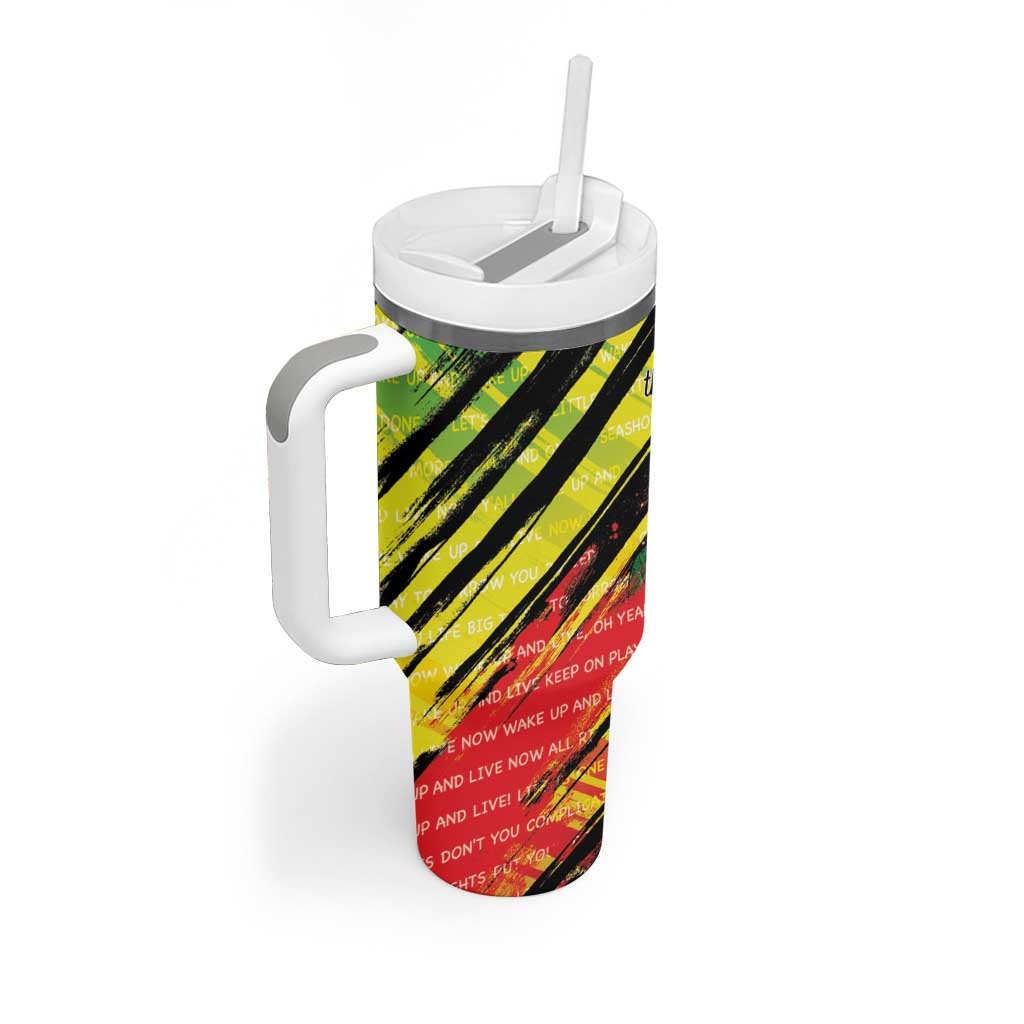 Reggae Legend Tumbler With Handle Love The Life You Live Live The Life You Love