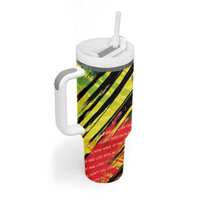 Reggae Legend Tumbler With Handle Love The Life You Live Live The Life You Love