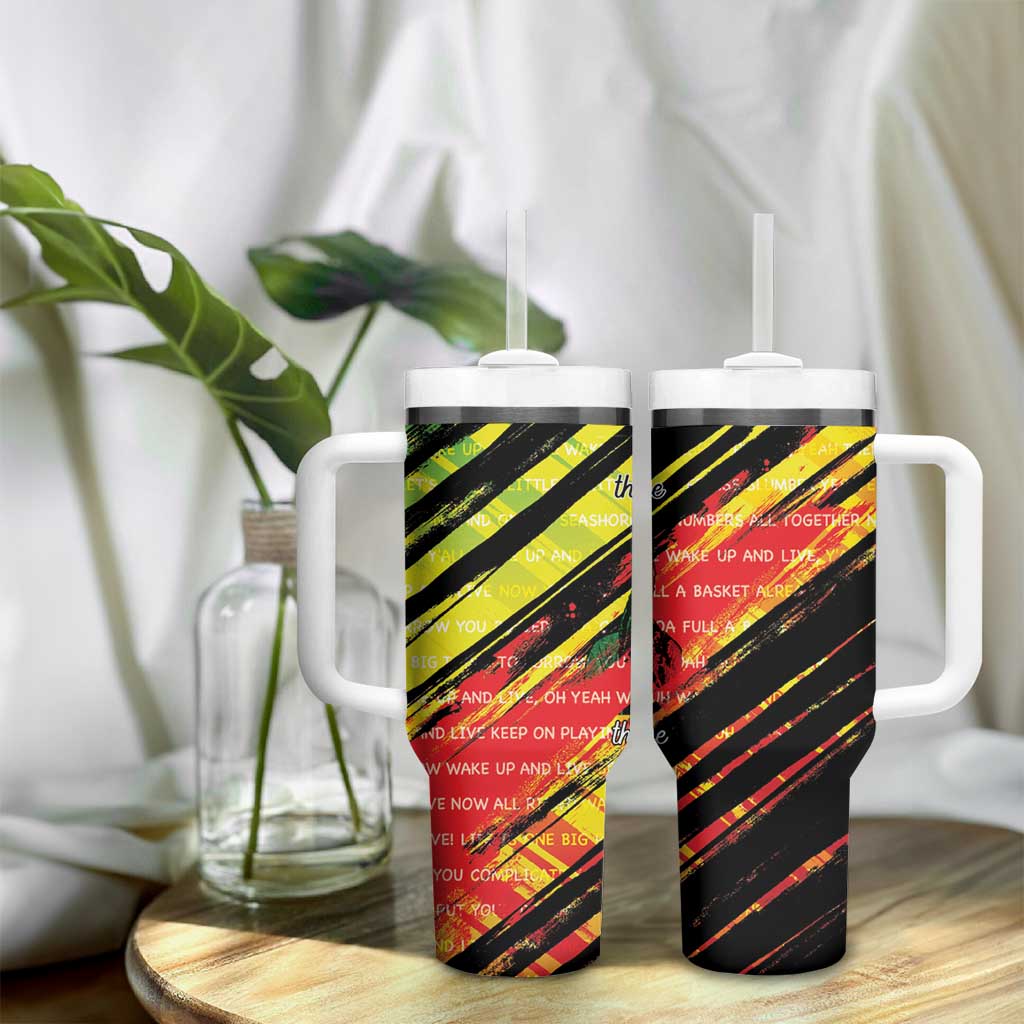 Reggae Legend Tumbler With Handle Love The Life You Live Live The Life You Love