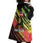Reggae Legend Wearable Blanket Hoodie Love The Life You Live Live The Life You Love