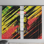Reggae Legend Window Curtain Love The Life You Live Live The Life You Love