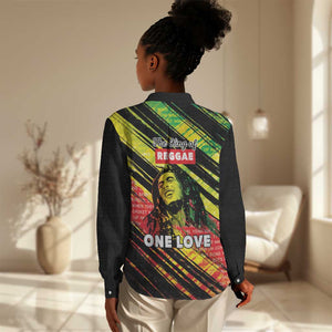 Reggae Legend Women Casual Shirt Love The Life You Live Live The Life You Love LT05