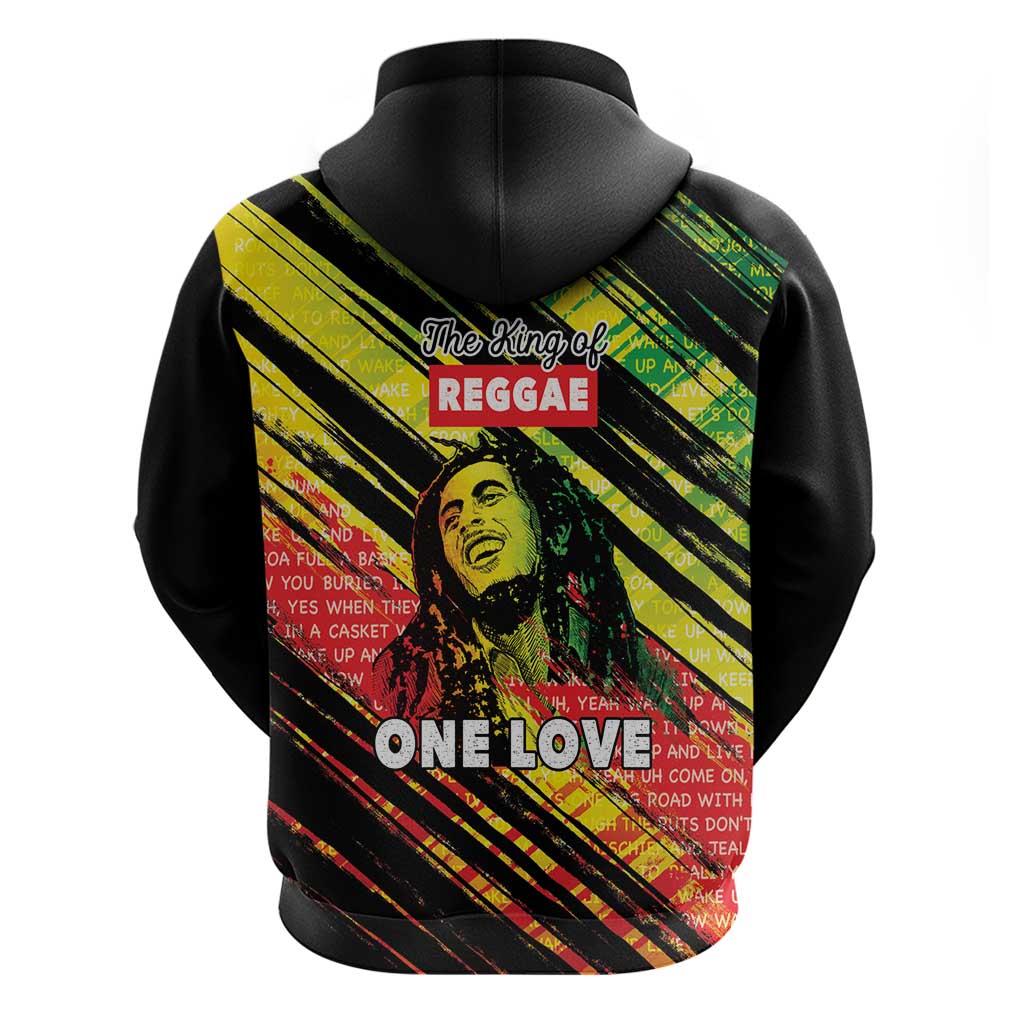Reggae Legend Zip Hoodie Love The Life You Live Live The Life You Love