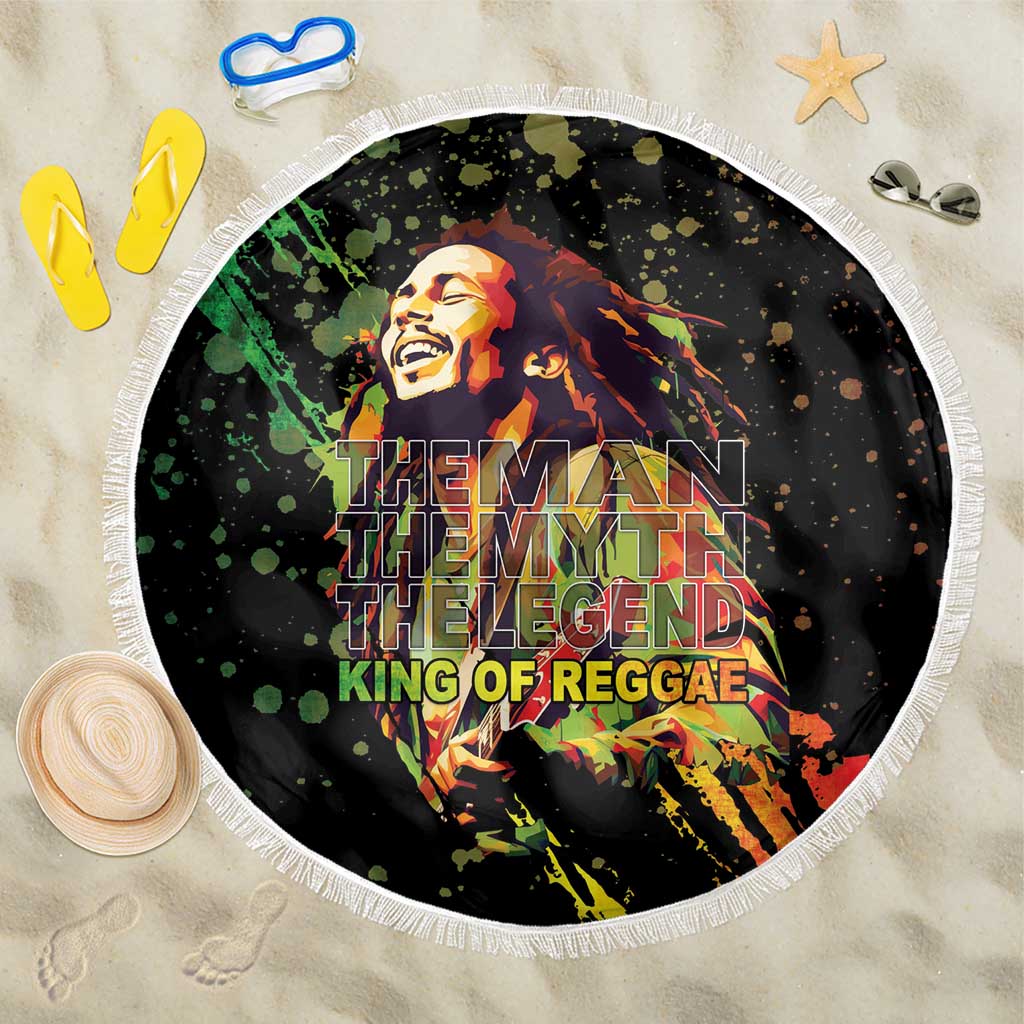 Afro Legend Bob Beach Blanket One Love Heart Destiny