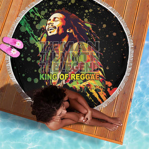 Afro Legend Bob Beach Blanket One Love Heart Destiny