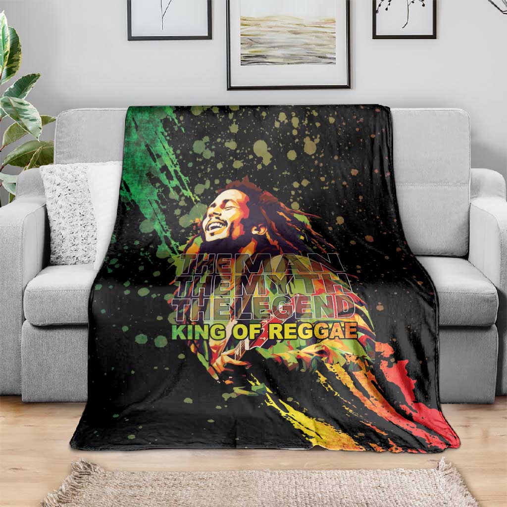Afro Legend Bob Blanket One Love Heart Destiny
