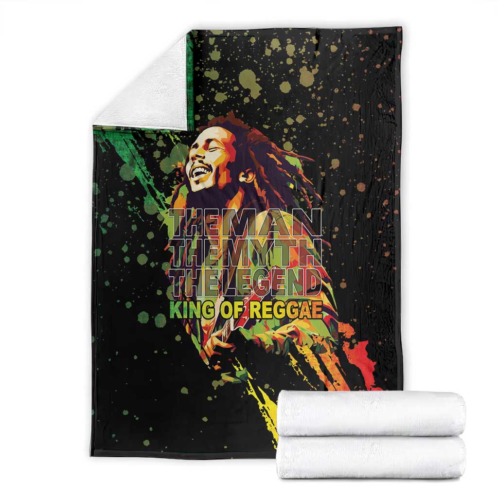Afro Legend Bob Blanket One Love Heart Destiny