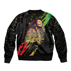 Afro Legend Bob Bomber Jacket One Love Heart Destiny