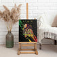 Afro Legend Bob Canvas Wall Art One Love Heart Destiny