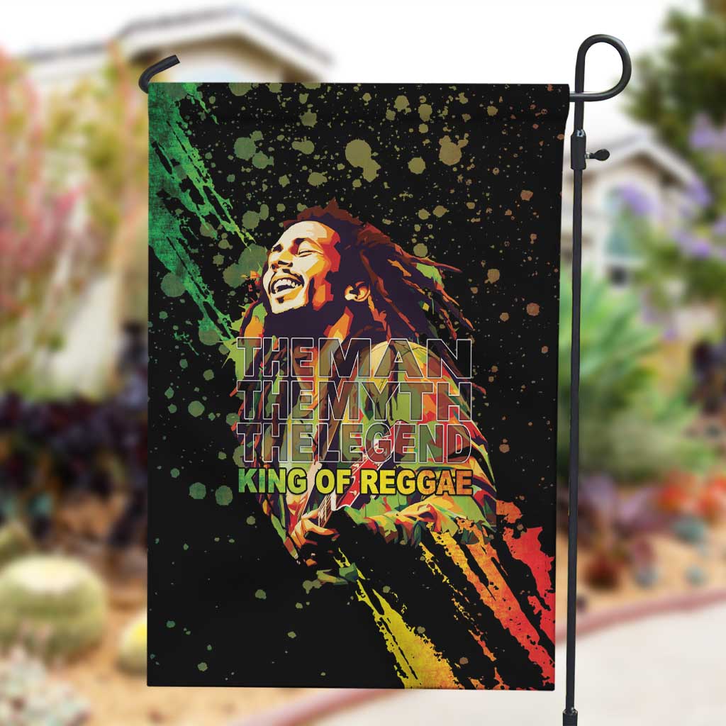 Afro Legend Bob Garden Flag One Love Heart Destiny