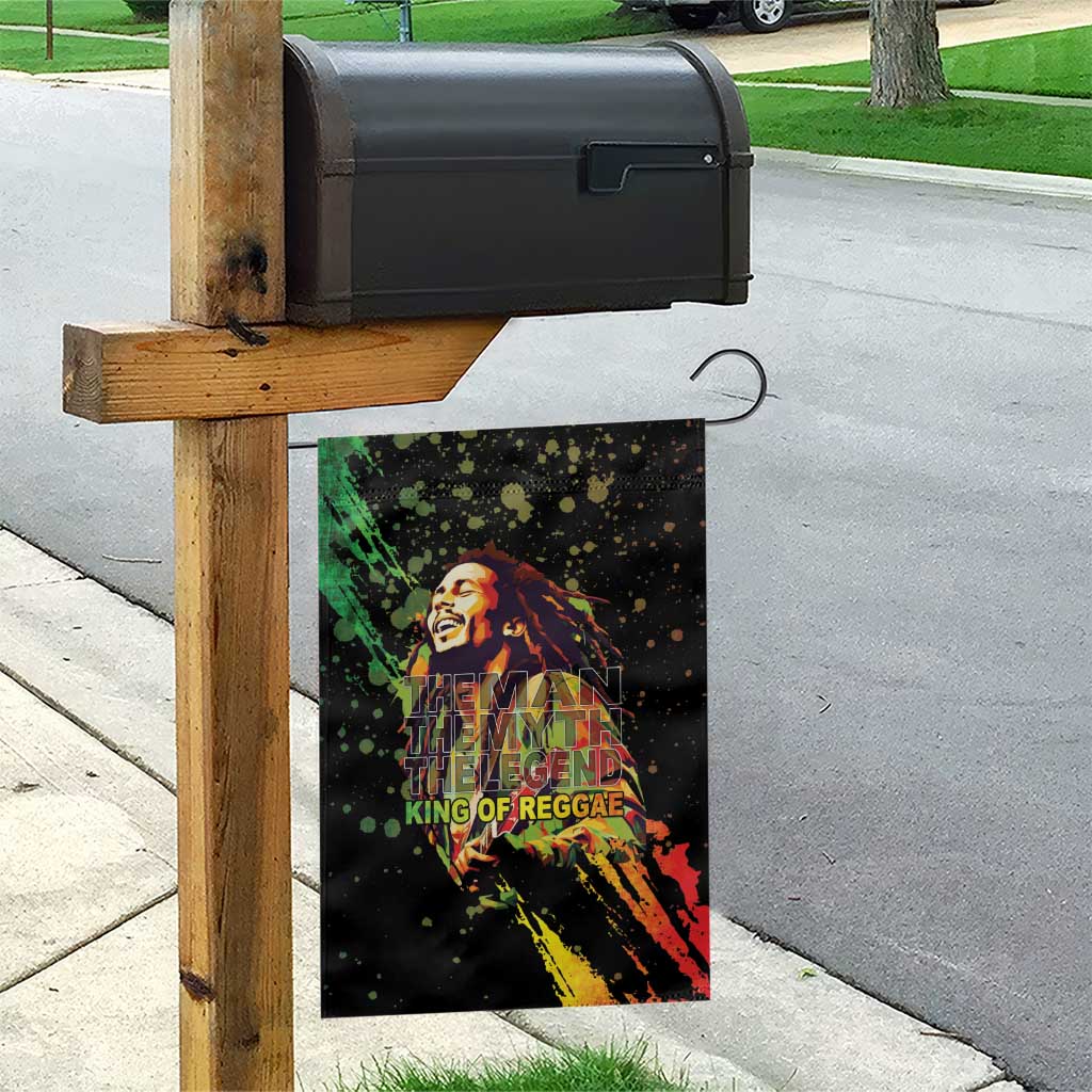 Afro Legend Bob Garden Flag One Love Heart Destiny