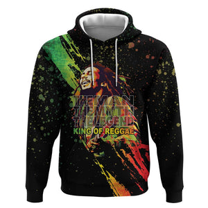 Afro Legend Bob Hoodie One Love Heart Destiny