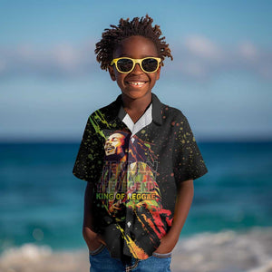Afro Legend Bob Kid Hawaiian Shirt One Love Heart Destiny