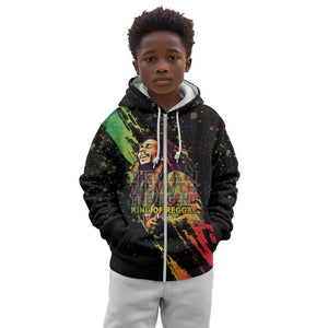 Afro Legend Bob Kid Hoodie One Love Heart Destiny