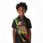Afro Legend Bob Kid Polo Shirt One Love Heart Destiny