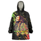 Afro Legend Bob Kid Wearable Blanket Hoodie One Love Heart Destiny
