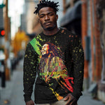 Afro Legend Bob Long Sleeve Shirt One Love Heart Destiny