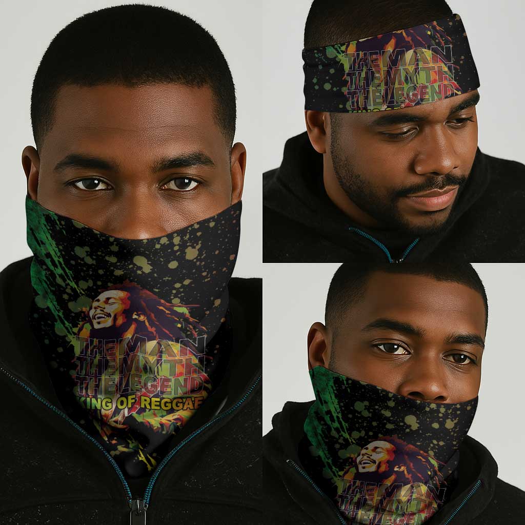 Afro Legend Bob Neck Gaiter One Love Heart Destiny LT05