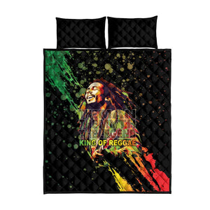 Afro Legend Bob Quilt Bed Set One Love Heart Destiny