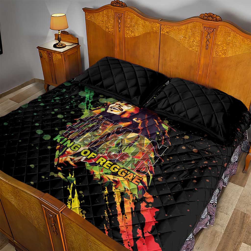 Afro Legend Bob Quilt Bed Set One Love Heart Destiny