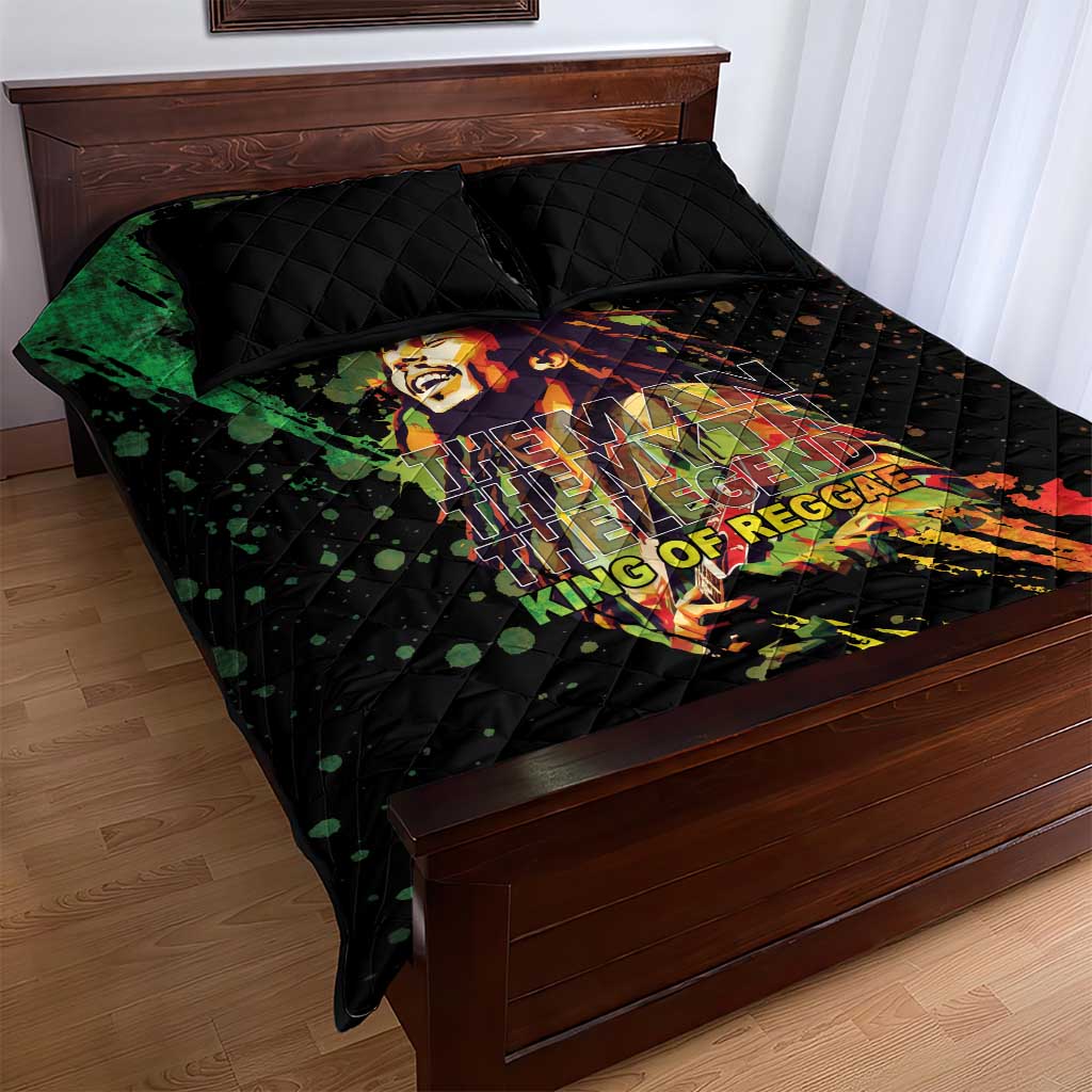Afro Legend Bob Quilt Bed Set One Love Heart Destiny
