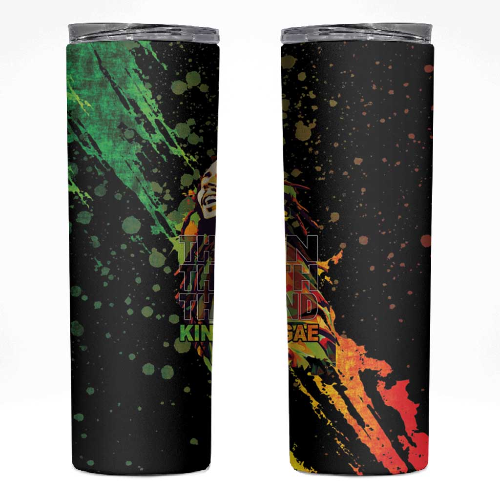 Afro Legend Bob Skinny Tumbler One Love Heart Destiny