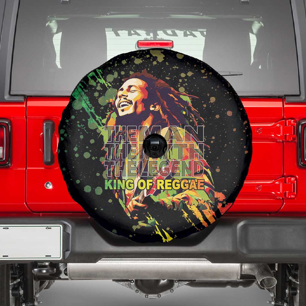Afro Legend Bob Spare Tire Cover One Love Heart Destiny