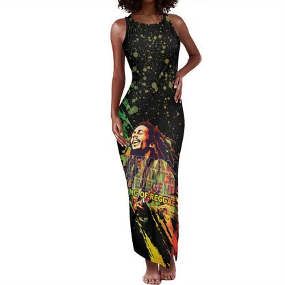Afro Legend Bob Tank Maxi Dress One Love Heart Destiny