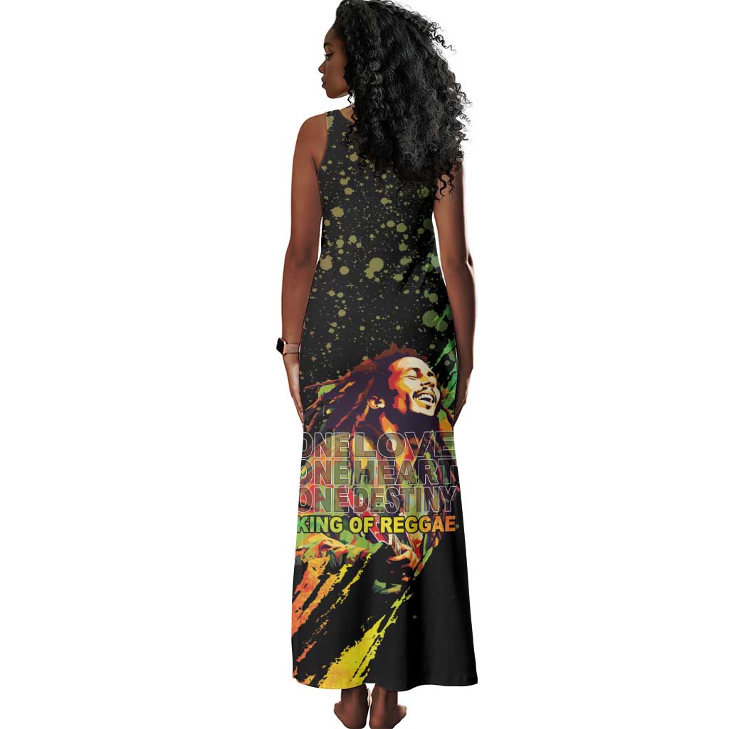 Afro Legend Bob Tank Maxi Dress One Love Heart Destiny