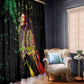 Afro Legend Bob Window Curtain One Love Heart Destiny