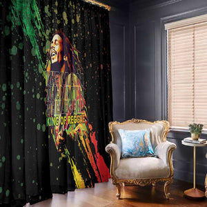 Afro Legend Bob Window Curtain One Love Heart Destiny