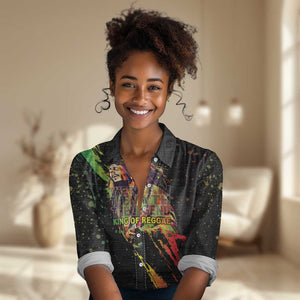 Afro Legend Bob Women Casual Shirt One Love Heart Destiny LT05