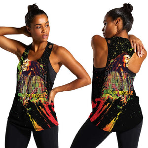 Afro Legend Bob Women Racerback Tank One Love Heart Destiny